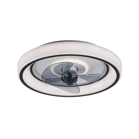 Plafond LED stropní světlo 67W 5850lm 3000-6000K CCT stmívatelné dálkové ovládání černé moderní Horacio Rabalux