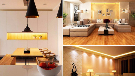 LED pásek 12V 24W 300LED 2835 teplý 8mm 5m ECOLIGHT