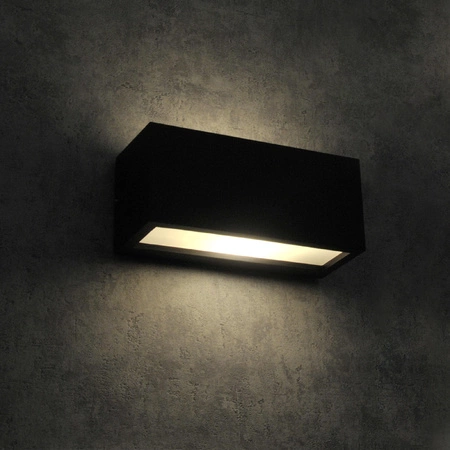 Zahradní lampa Nástěnná lampa TOKIO E27 IP54 Black GOLDLUX (Polux)