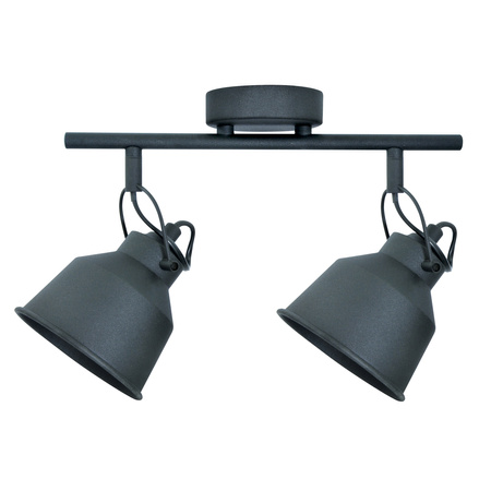 Nástěnné svítidlo NÁSTĚNNÁ LAMPA Spot Niko 2xE14 GOLDLUX (Polux) ČERNÁ