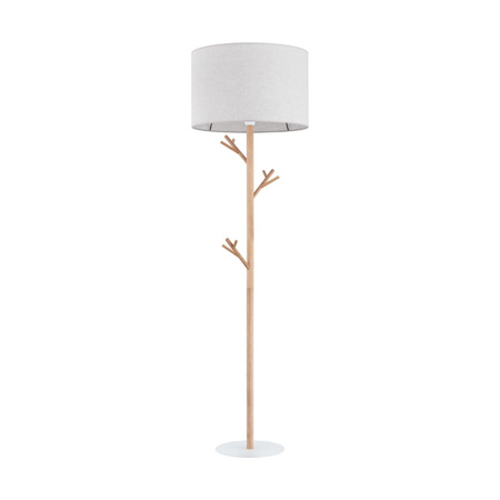 ALBERO LINEN Stojací stojací lampa béžová dřevěná skandinávská E27 5574 TK Lighting