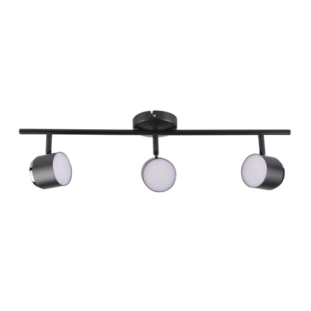 Stropní a nástěnné svítidlo s LED páskem 12.6W KUBIK 3 Black 3000K GOLDLUX (Polux)