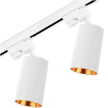 Osvětlovací lišta 1m + 2x reflektor lištový, GU10 Bílý Zlatý SAGI LUMILED