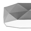 Stropní svítidlo Plafond KANTOOR GRAY Round 52cm White-Grey 15W 4xE27 1566 TK Lighting