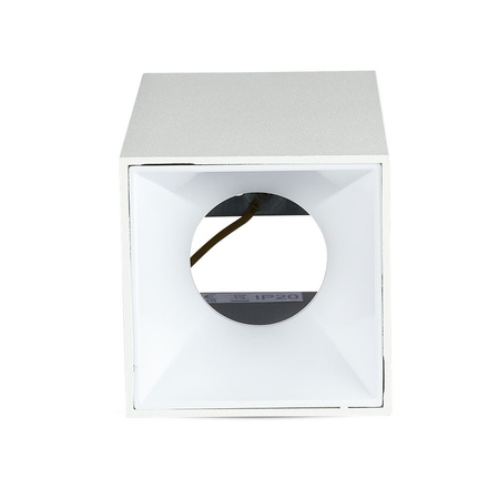 Bodové stropní svítidlo GU10 čtvercové bílé VT-882 V-TAC