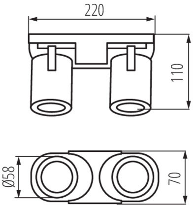 Nástěnné svítidlo Nastavitelná LED GU10 kulatá bílá Laurin Kanlux