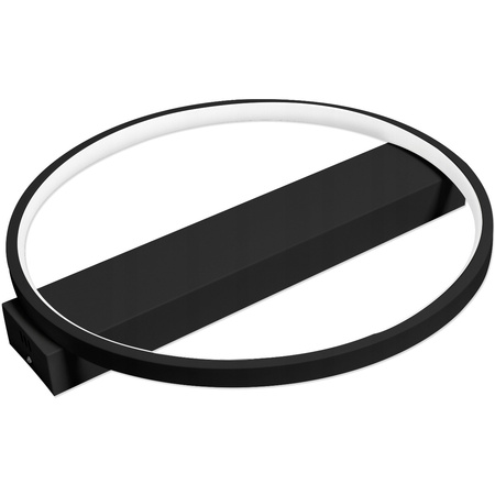 Kulaté stropní svítidlo PLAFON LED lustr 33W 3000K-6500K černá + dálkový ovladač