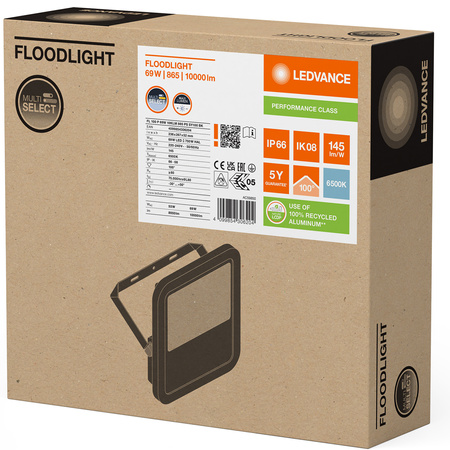 LED reflektor 69W 10000lm 6500K IP66 černý LEDVANCE reflektor