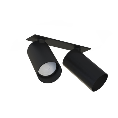 MONO SURFACE II 7834 Nowodvorski černá 2xGU10 Reflektor pod omítku Moderní stropní svítidlo