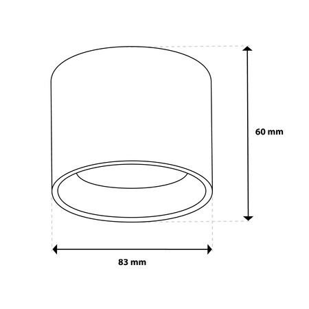 Povrchové svítidlo HALOGEN SUNLA Tuba Gx53 LED Spot nástěnné svítidlo Waltz Black and Gold LUMILED