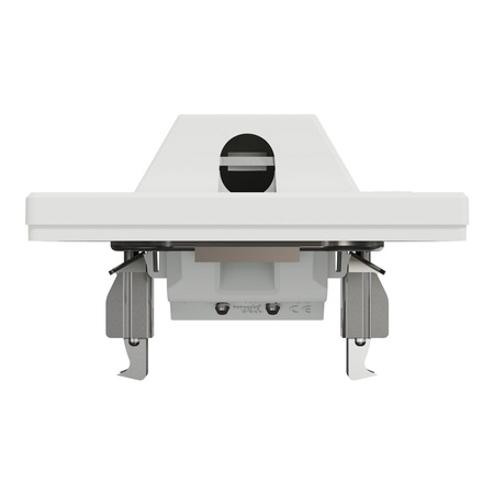 Kabelová vývodka. zapuštěná. bílá s rámem SCHNEIDER ASFORA