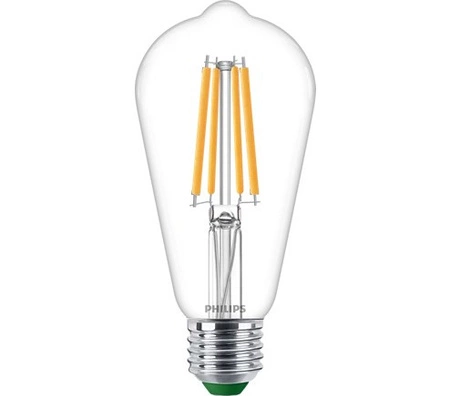 Edison LED žárovka E27 ST64 4W = 60W 840lm 2700K Teplá bílá Filament PHILIPS Ultra Efficient
