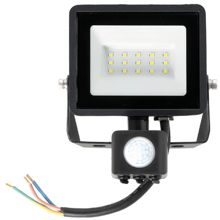 LED reflektor Halogen 30W 2505lm 4000K IP65 Black Motion Sensor MH Kobi