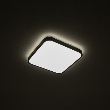 LED stropní koupelnové svítidlo AGNES SQUARE 8108 16W 3000K IP44 Černá Nowodvorski