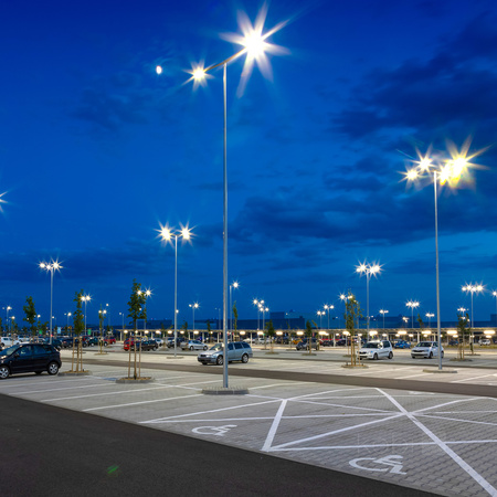 Průmyslová pouliční lampa LED 80W 13600lm 4000K Neutral IP66 IK09 Grey Master Street Kobi