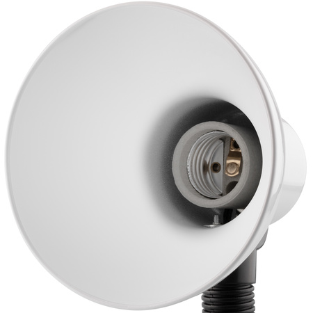 Stolní lampa Školní Noční E27, Nastavitelná s klipem Bílá LIBRA LUMILED