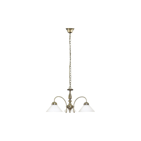 Závěsné stropní svítidlo Lustr 3x E27 hnědý Classic Marian 2703 Rabalux