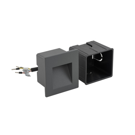 Venkovní zahradní svítidlo fasádní STEP LED 6907 IP44 3W 3000K zapuštěný grafit Nowodvorski