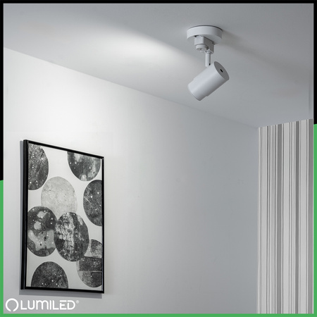 Adaptérová základna pro montáž jednofázových reflektorů Bílá LUMILED