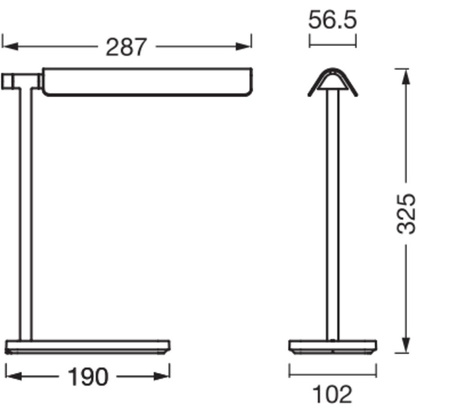 Stolní lampa LED 19W 520lm CCT stmívatelná černá kancelářská linka Ledvance