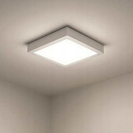 LED panelové stropní svítidlo 6W 480lm 2700K Warm Surface Mounted Square White Proma Masterled