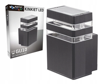 Fasádní nástěnné svítidlo INEZ Dark Grey GU10 ALUMINIUM IP54