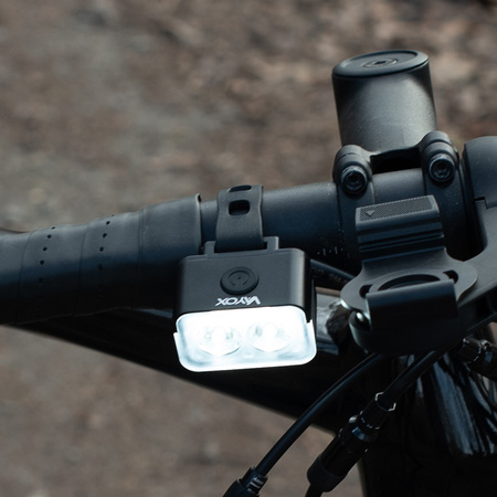 Přední svítilna na kolo 2xLED USB-C 5 režimů 300lm IPX6 VAYOX