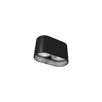 OVAL 9240 Nowodvorski stropní lampa černá 2xGU10 bodová trubice povrchově moderní
