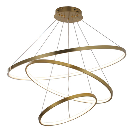 Stropní závěsné svítidlo LED 60W 8000lm 4000K neutrální 120° zlatá LEA Sanico Goldlux