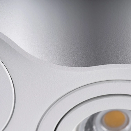 Stropní svítidlo Reflector LED Spot Tuba Halogen GU10 Adjustable Round White Silver Bord Kanlux