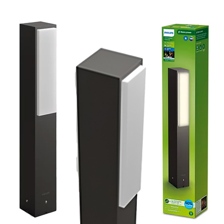 STRATOSPHERE 3,8W 4000K Neutrální IP44 Antracitová zahradní lampa PHILIPS LED Pillar