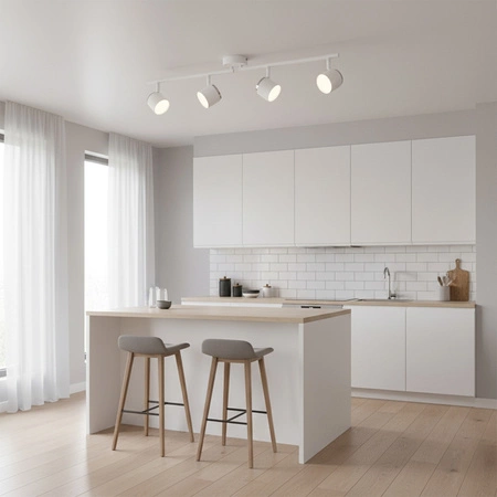 LED páskové svítidlo stropní a nástěnné 16.8W KUBIK 4 bílá 3000K GOLDLUX (Polux)