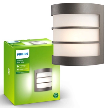 Zahradní lampa LED nástěnná lampa CALGARY myGarden E27 IP44 Antracit PHILIPS