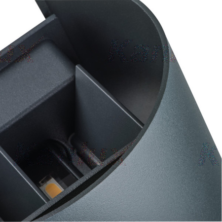 LED Elevation Lamp REKA Grafitová NAHORU A DOLŮ 7W 380lm 4000K Neutrální bila IP54 Kanlux