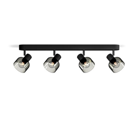 Reflektorové stropní svítidlo 4x E14 LED Black Sleet Philips