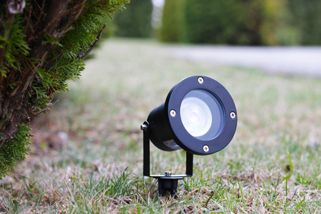 LED zahradní lampa GU10 IP65 TIGHT Black - 1m kabel