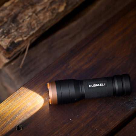Hliníková LED svítilna ruční taktická baterie 3xAAA 250lm DURACELL