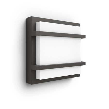 PETRONIA 3,8W 2700K IP44 Antracitová zahradní LED nástěnná lampa PHILIPS