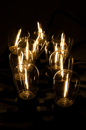 Venkovní zahradní girlanda světelný řetěz 10m 10xE27 LED 1.3W Kobi