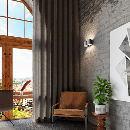 Nástěnné svítidlo LED ORBIS 2xG9 Nástěnné svítidlo Upstairs Downstairs Grey SOLLUX