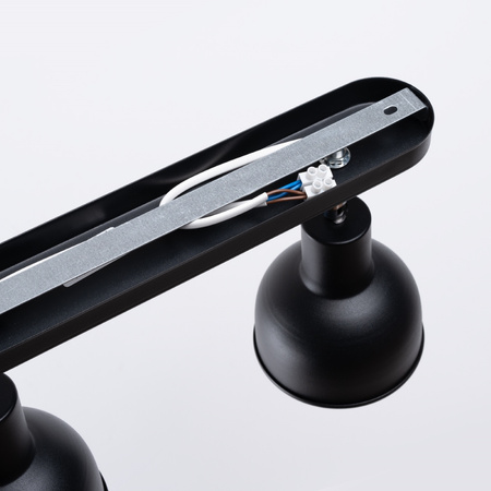 Stropní svítidlo ELBA 2xE27 Reflector Movable Black Loft SOLLUX