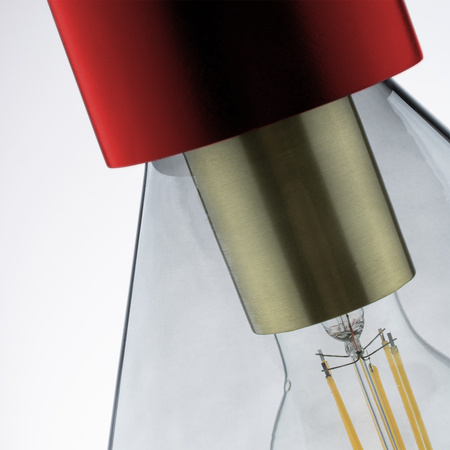 1x E27 Závěsná lampa, tmavé sklo ZWIS UMBRA LUMILED