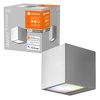 Inteligentní fasádní nástěnné svítidlo LEDVANCE WIFI SMART+ BRICK WALL SILVER GRY 14W 550 lm LEDVANCE
