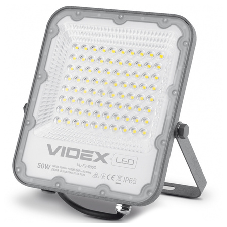 Reflektor LED Halogenový 50W 6500lm 5000K IP65 šedý VIDEX DAVIS