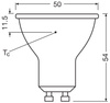 LED reflektorová žárovka GU10 PAR16 6,9W = 80W 575lm 3000K Warm 36° Ledvance