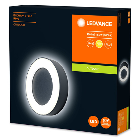 Nástěnné svítidlo fasádní venkovní svítidlo 13W 480lm 3000K Endura Style Ring LEDVANCE