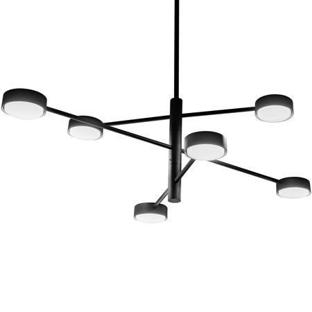 LED závěsné stropní svítidlo 6x GX53 Wall Black OVILO LUMILED