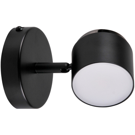 Nástěnné svítidlo Reflektorové LED nástěnné a stropní svítidlo 4.2W KUBIK Black 3000K GOLDLUX (Polux)