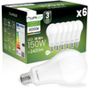 6x LED žárovka A70 E27 18W = 150W 2421lm 4000K neutrální bílá 260° LUMILED