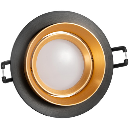 Bodové svítidlo MR16 Black Gold 12 V LIKA Sanico Goldlux Svítidlo pro zápustnou montáž